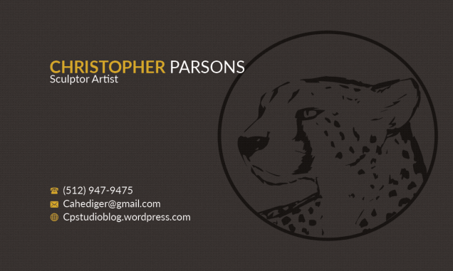 Business card front